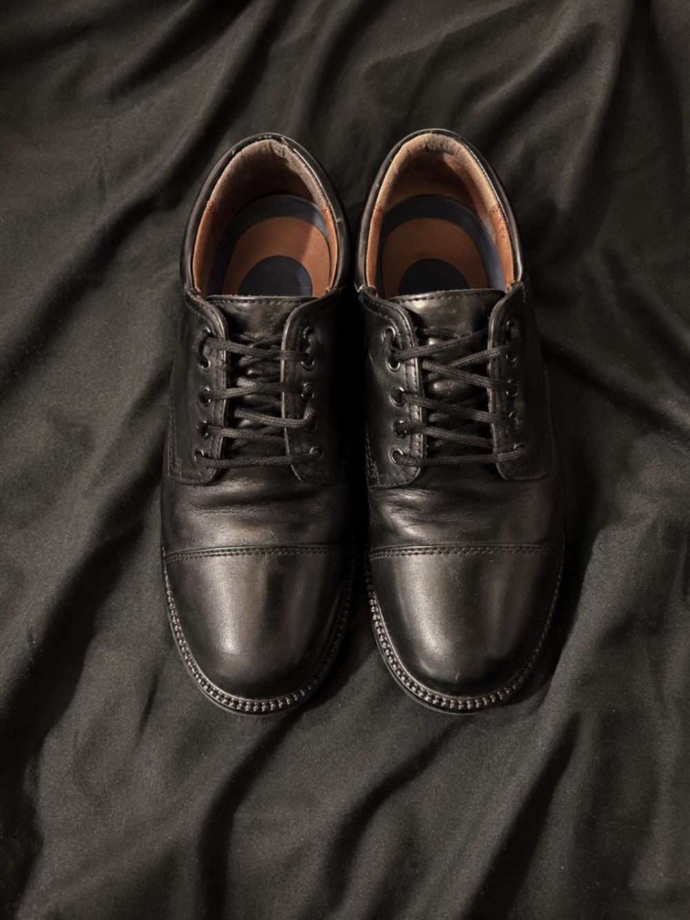 Dockers Men's Gordon Black Cap Toe Oxford 9W